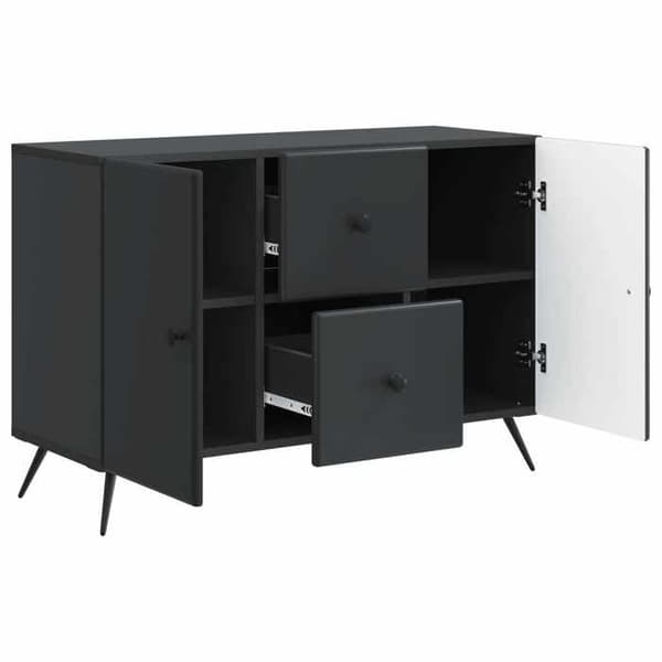 Maison Exclusive - Buffet med skuffe Sort 89 x 34,5 x 60 cm Ingeniørtræ