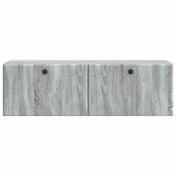 Maison Exclusive - Väggmonterad TV-möbel 98 x 31 x 30 cm Sonoma grå Ingenjörsträ