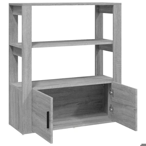 Maison Exclusive - Buffé Sonoma grå 80x30x90 cm Ingenjörsträ Grå
