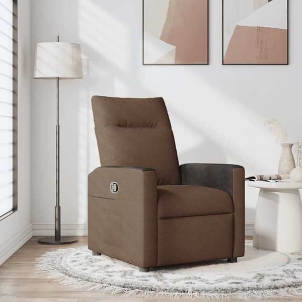 Maison Exclusive - Brun stof lænestol