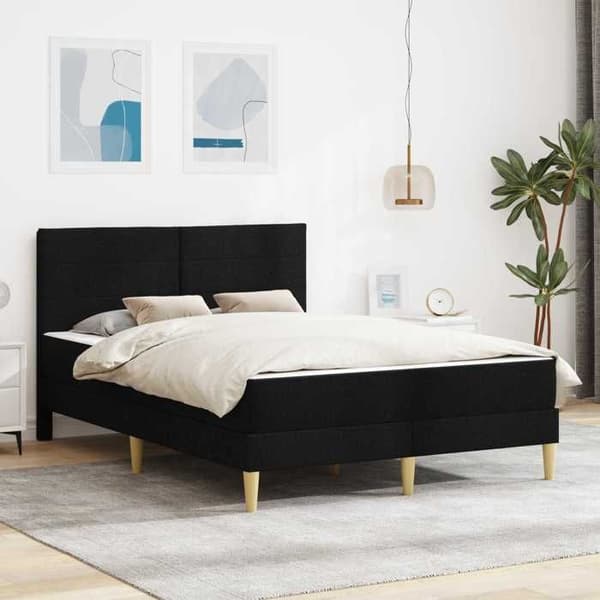 Sengestel - MAISON EXCLUSIVE - Maison Exclusive - 120 x 190 cm - Sort - Lamelseng Svart