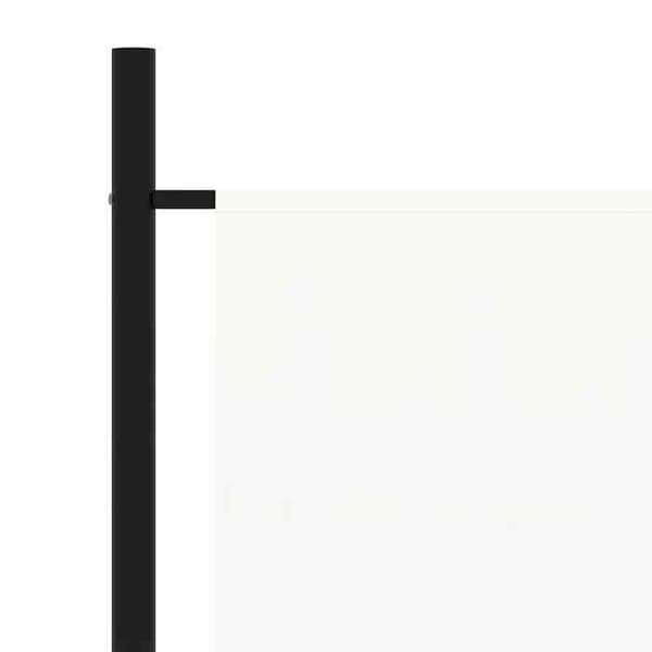 Paravent - MAISON EXCLUSIVE - 175x180 cm - Tyg 100% polyester - Stålstruktur - Vit Vit