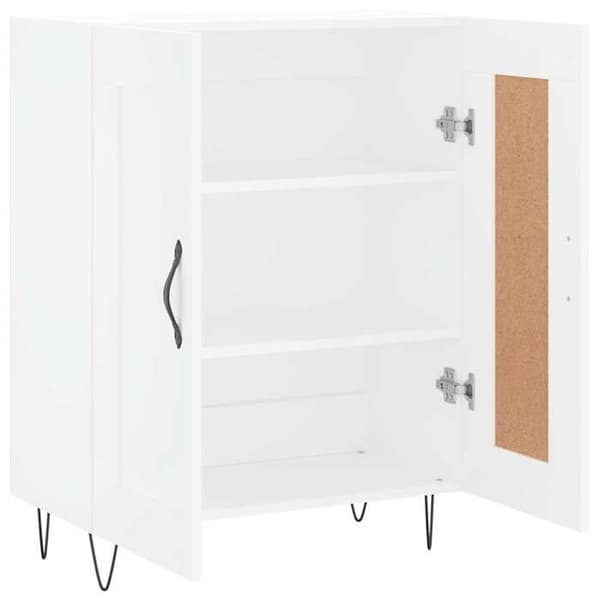Maison Exclusive - Hvidt buffet 69,5x34x90 cm ingeniørtræ