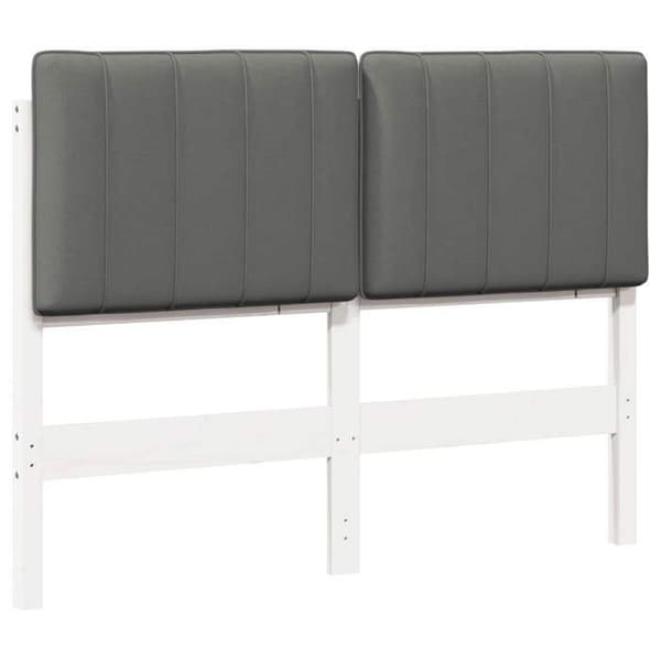 Hovedgærde - EKSKLUSIV HUS - Rektangulær 120 cm - Massiv fyr - Hvid og lys grå - Leveres samlet Vit och ljusgrå