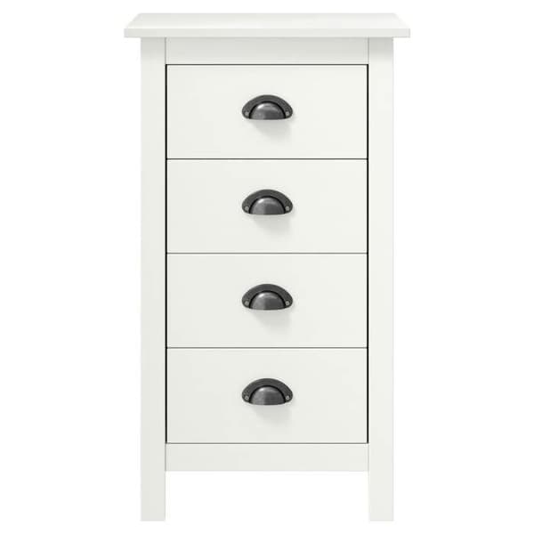 Maison Exclusive - Buffet Hill Blanc 46x35x80 cm Solid fyrretræ Vit
