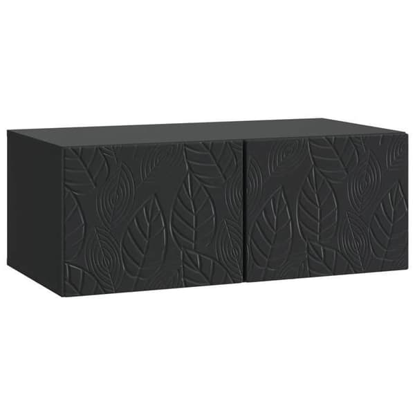 Maison Exclusive - Væghængt TV-møbel 78,5 x 31 cm Sort Ingeniørtræ