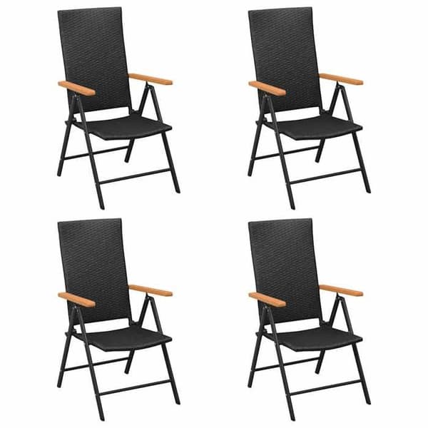 Maison Exclusive - Have spisebordssæt 5 dele sort og brun