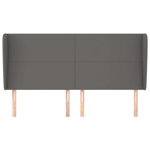 Maison Exclusive - Hovedgærde med ører Grå 163x23x118/128 cm Similæder