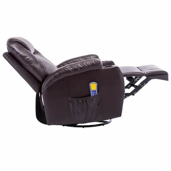 Maison Exclusive - Massagegungstol i brunt konstläder brun