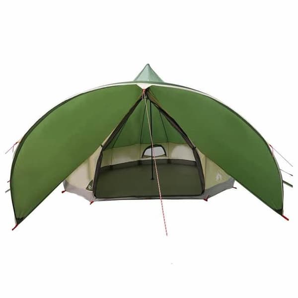 Tält - EXKLUSIVT HUS - Tält Teepee - 7 platser - Grön och grå - Polyester 185T PU Grönt och grått
