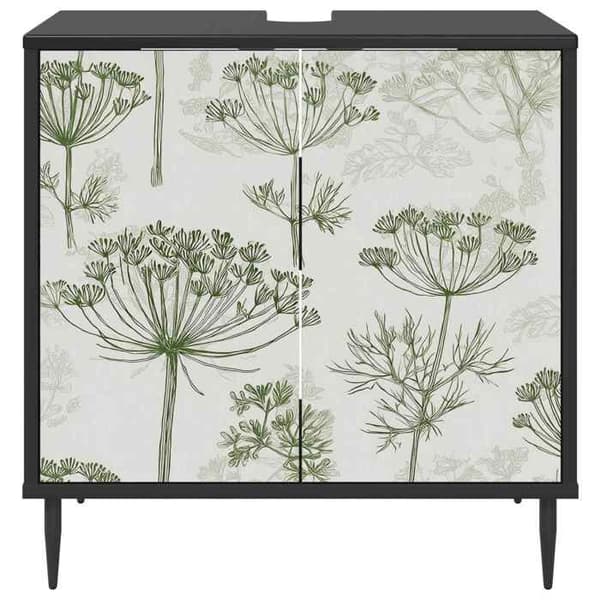 Maison Exclusive - Badeværelsesskab GOTHA Sort eg 60 x 40 x 61 cm