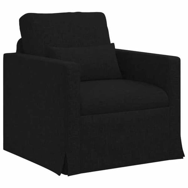Maison Exclusive - 2-delars soffgrupp i svart tyg