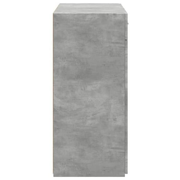 Maison Exclusive - Buffet grå beton 80x42,5x93 cm ingeniørtræ