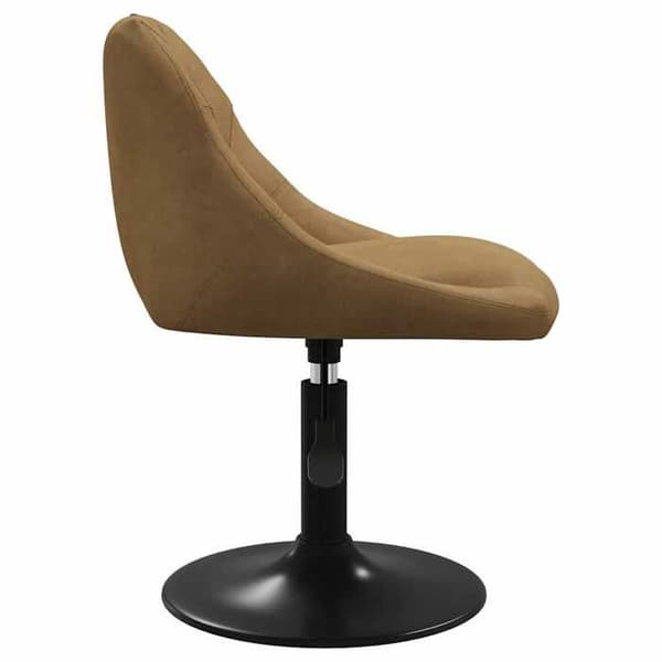 Maison Exclusive - Spisebordsstole med drejefunktion sæt af 4 brun velour
