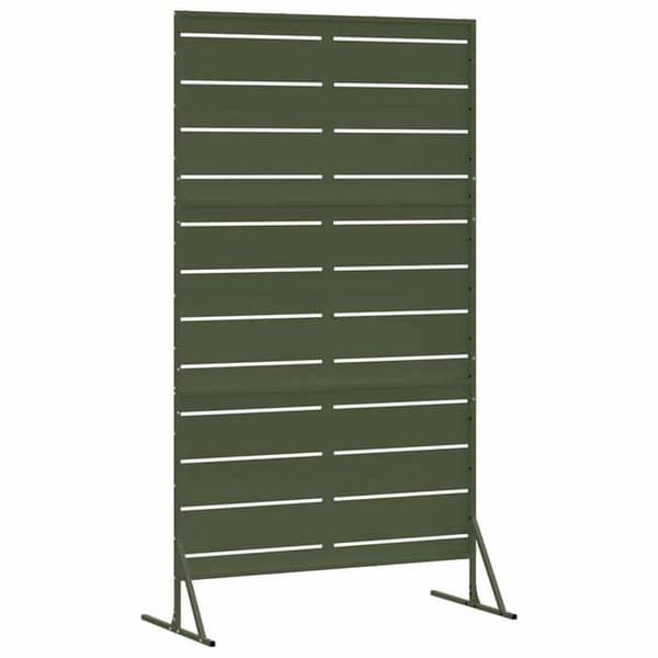Maison Exclusive - Integritetsskärm 100 x 50 x 180 cm Stål Olivgrön
