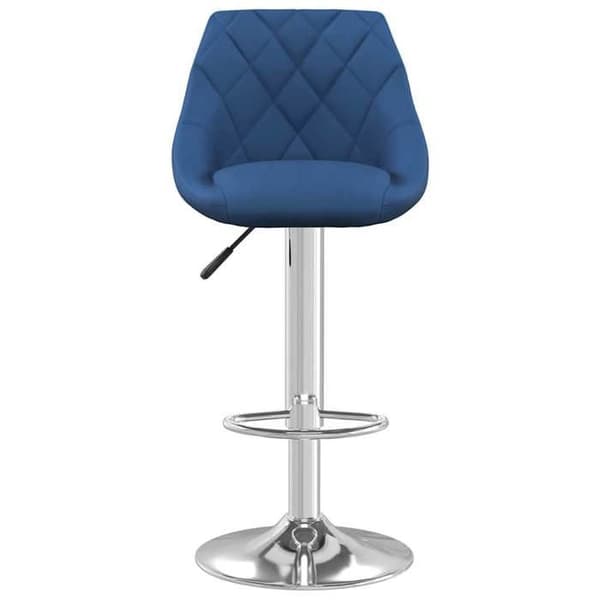 Maison Exclusive - Barstolar set om 2 blå sammet