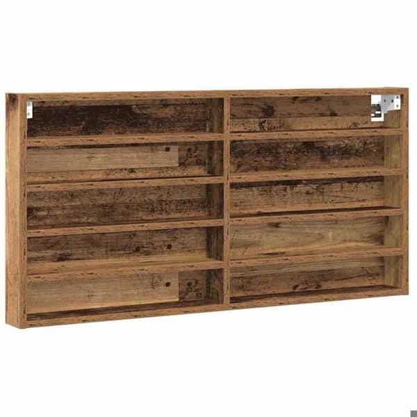 Maison Exclusive - Vitrine Vægmontering Gammel Træ 100 x 8,5 x 50 cm
