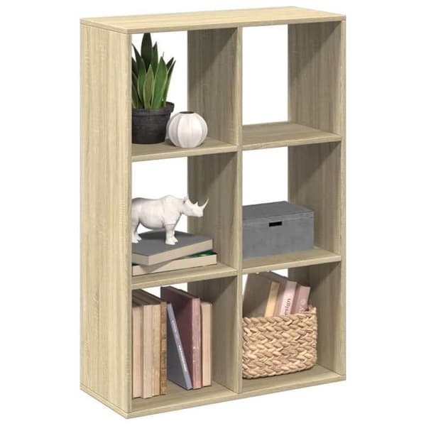 Maison Exclusive - Rumseparator reol i sonoma eg 69,5x29x103,5 cm