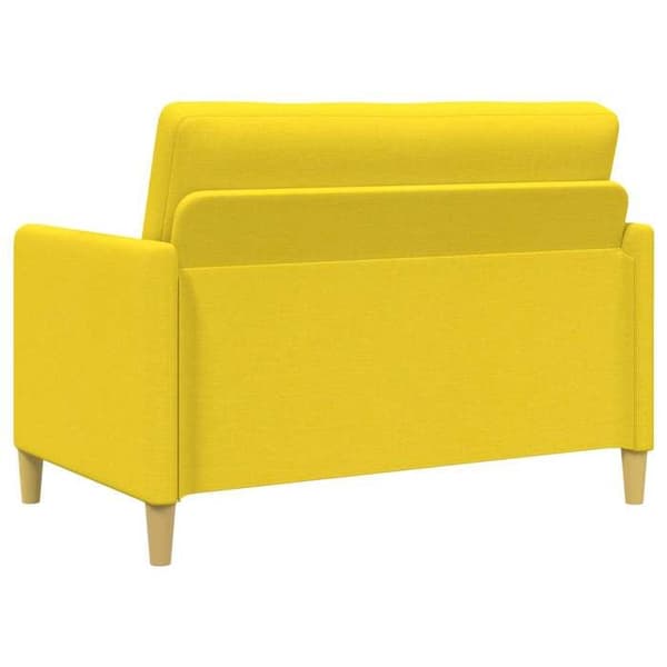 Maison Exclusive - Soffa med förvaring 2 st Gul ljus Polyester