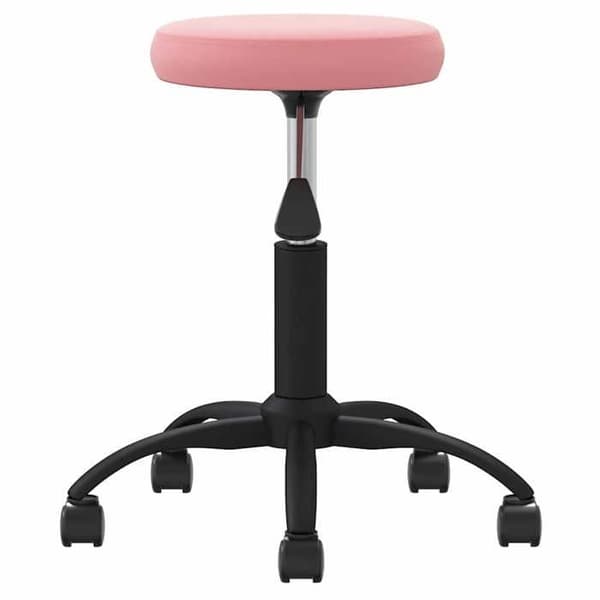Maison Exclusive - Pink velour kontorstol med drejefunktion