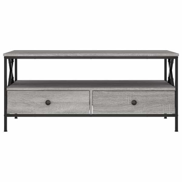 Maison Exclusive - Soffbord sonoma grå 100x51x45 cm ingenjörsträ sonoma grå