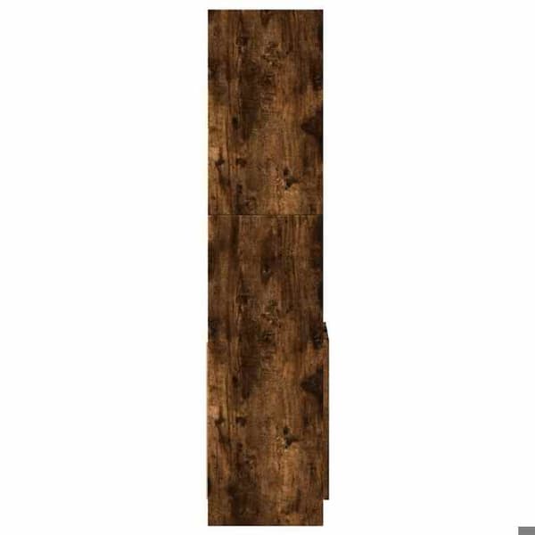 Maison Exclusive - Buffé hög rökig ek 92x33x140 cm ingenjörsträ