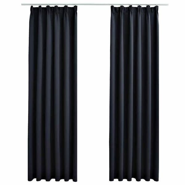 Valoeste - Maison Exclusive - Antrasiitti - 140 x 245 cm - Metallikoukut antracit
