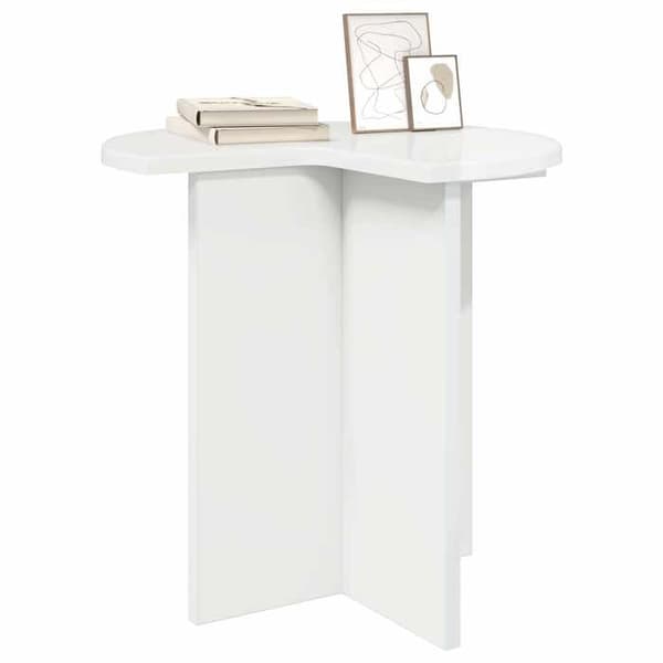 Maison Exclusive - Sidebord 2 dele Hvid glans Ø 39 x 38 cm