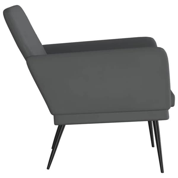Maison Exclusive - Grå Fåtölj 61x78x80 cm Syntetläder Grå