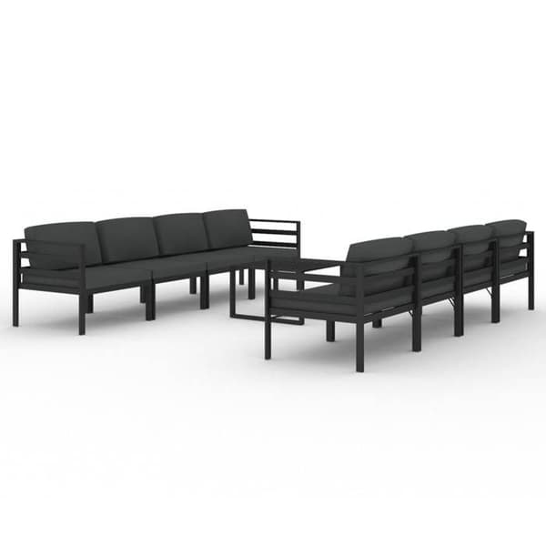 Havemøbler - Modulær - Aluminium - Antracit - 9 dele antracit