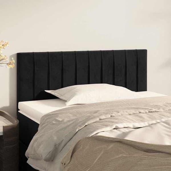 Maison Exclusive - Musta pääty 100x5x78/88 cm Sametti Svart