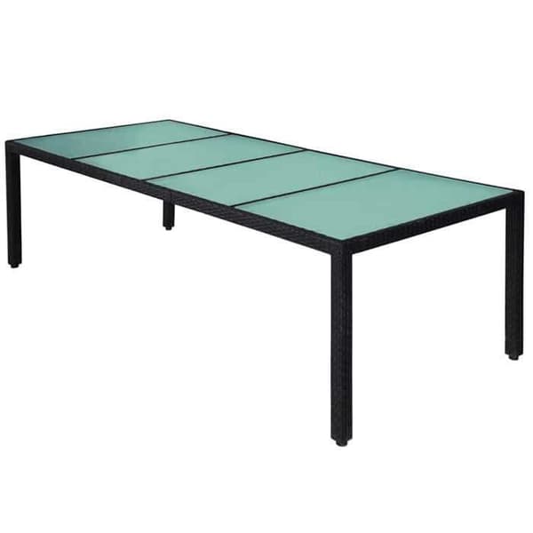 Maison Exclusive - Utomhusmatgrupp 11 delar med kuddar i flätad resin