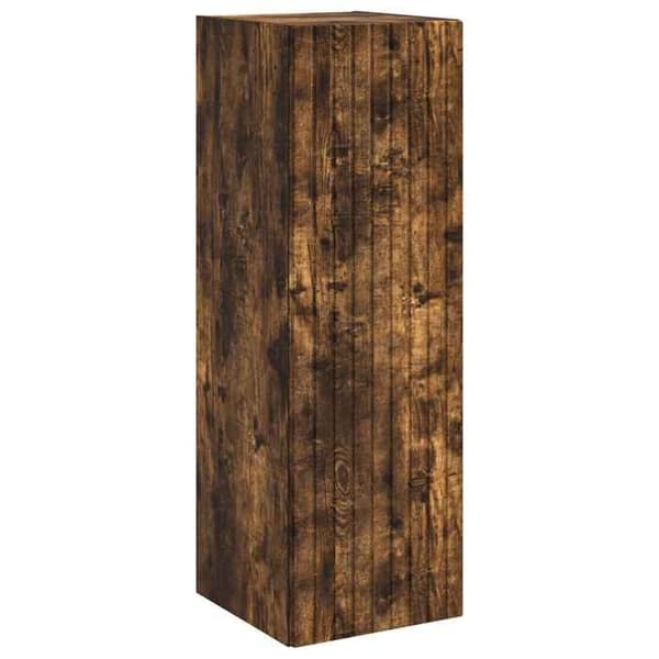 Maison Exclusive - Väggmonterat Badrumsskåp Rökt Ek 33 x 34,5 x 60 cm