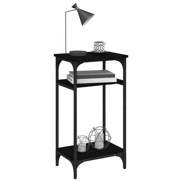 Maison Exclusive - Sort sidebord 40x30x75 cm Ingeniørtræ Svart