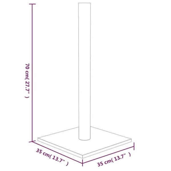 Maison Exclusive - Kattställning Kräm 35x35x70 cm Grädde