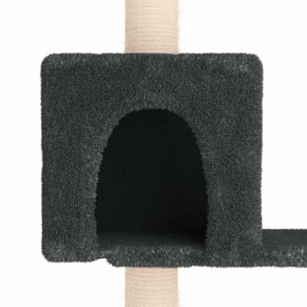 Maison Exclusive - Kattträd med sisal klöspinnar i mörkgrå