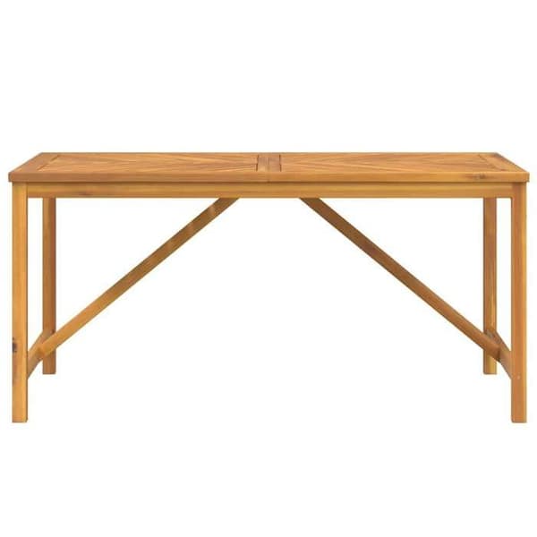 Havemøbel - MAISON EXCLUSIVE - Herringbone mønster - Massiv akacie - Rektangulær 150x90x74 cm - Stabil ramme