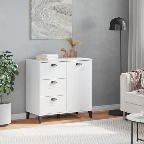 Maison Exclusive - Buffet VIKEN hvid 80x40x80 cm ingeniørtræ