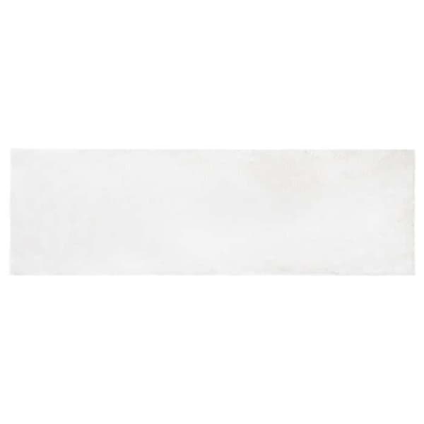 Matto - MAISON EXCLUSIVE - OLITE - Tekokarva polyesteri - Liukumaton - 80 x 250 cm Vit
