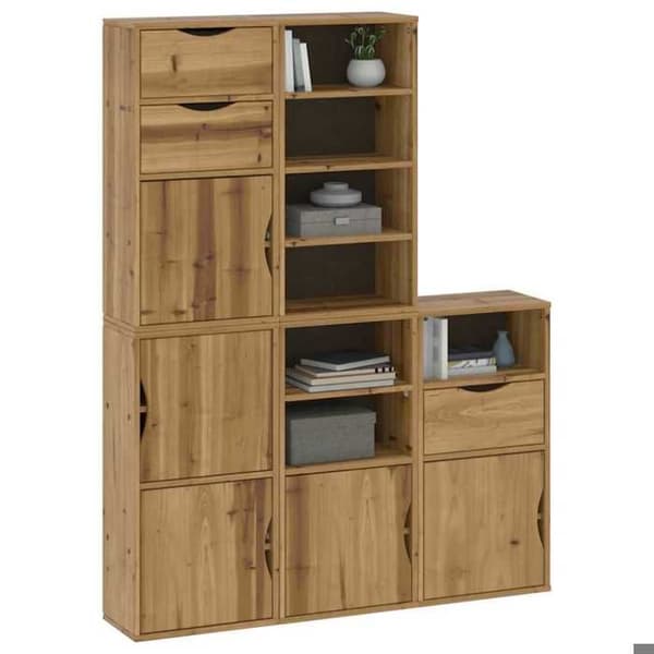 Maison Exclusive - Sivukaapit 5 kpl ODDA 40x24x79 cm massiivipuu mänty