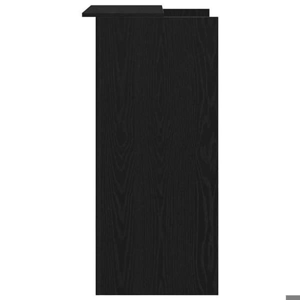 Maison Exclusive - Svart receptionsbord 55x50x103,5 cm ingenjörsträ