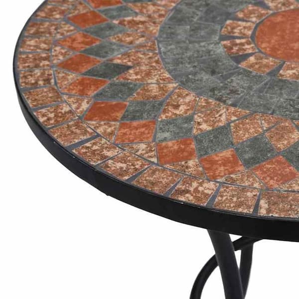 Maison Exclusive - Bistro bord mosaik Orange/grå 60 cm Keramik