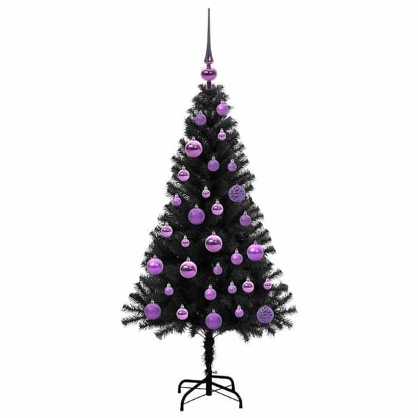 Maison Exclusive - Musta joulukuusi 120 cm PVC Svart