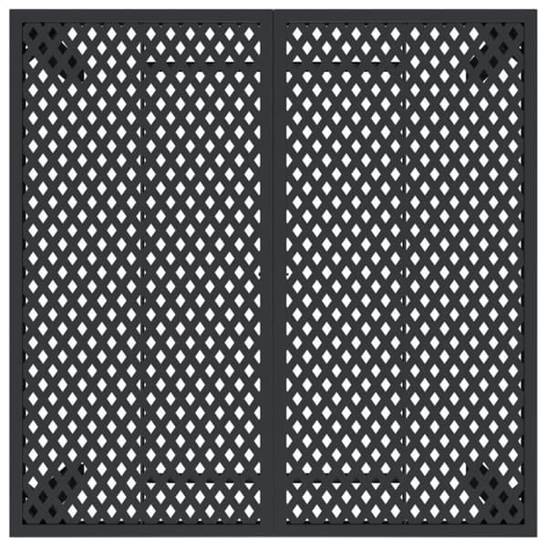 Maison Exclusive - Trädgårdsbord antracit 100x100x72 cm stål