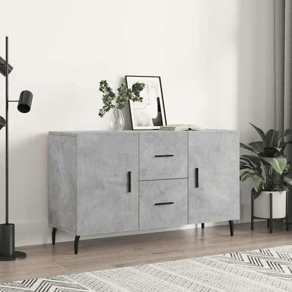 Maison Exclusive - Buffet grå beton 100x36x60 cm ingeniørtræ