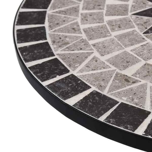 Maison Exclusive - Bistrobord mosaik Grå 60 cm Keramik Grå