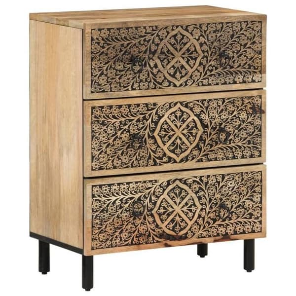 Maison Exclusive - Side skabe 2 stk 60x33x75 cm massiv mangotræ