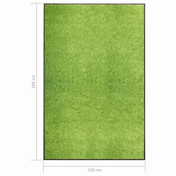 Maison Exclusive - Vaskbar dørmåtte Grøn 120x180 cm Grön
