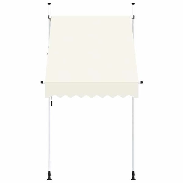 Maison Exclusive - Manuell utdragbar markis 150 cm Kräm Grädde