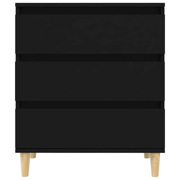 Maison Exclusive - Buffé Svart 60x35x70 cm Ingenjörsträ